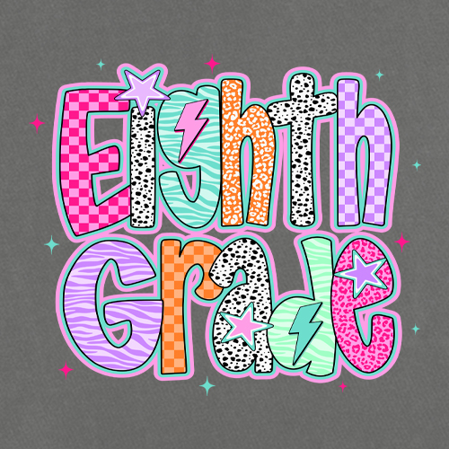 Eighth Grade Energy Colorful Back to School