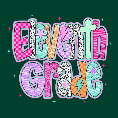 Eleventh Grade Extra Colorful Back to School