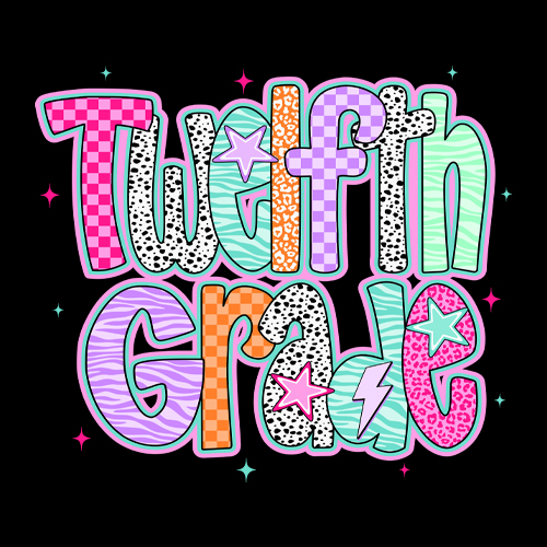 Senior Year Colorful Back to School