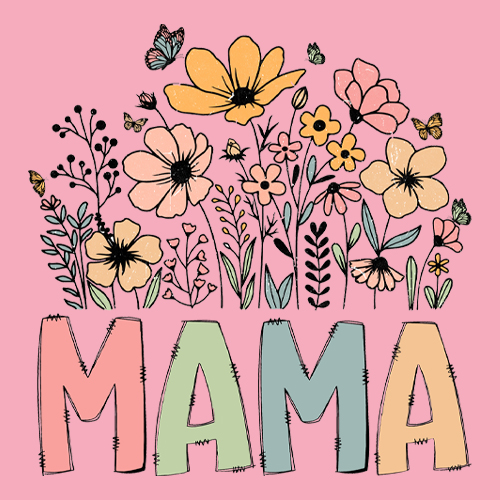 Mama Wildflower Retro Flower