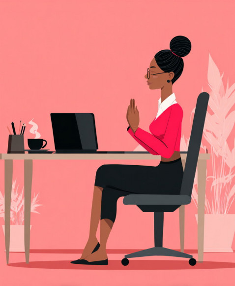 Diabetic Women at Desk Jobs How to Stay Active, Eat Right and Manage Stress Effectively