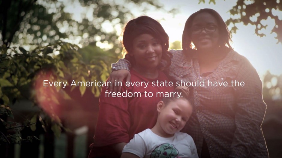 One of our videos was shot in Birmingham, Alabama, featuring a gorgeous family who needed the freedom to marry at home. The video was converted into a 30-second TV ad following a federal judge's order in favor of marriage for same-sex couples in Alabama.