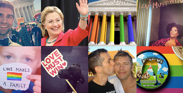 Freedom to Marry's #LoveMustWin campaign generated actions from thousands of Americans, including Hillary Clinton, Justin Mikita, Ben & Jerry's, and thousands of other supporters.