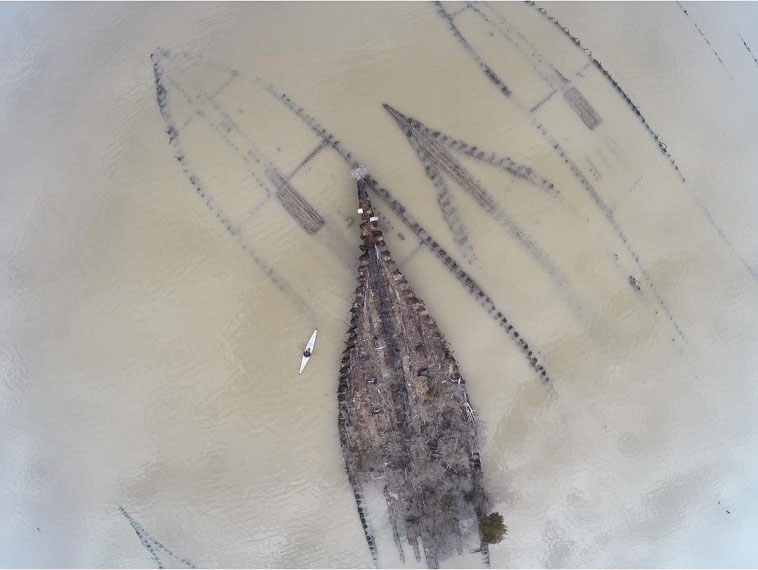 aerial images of shipwrecks