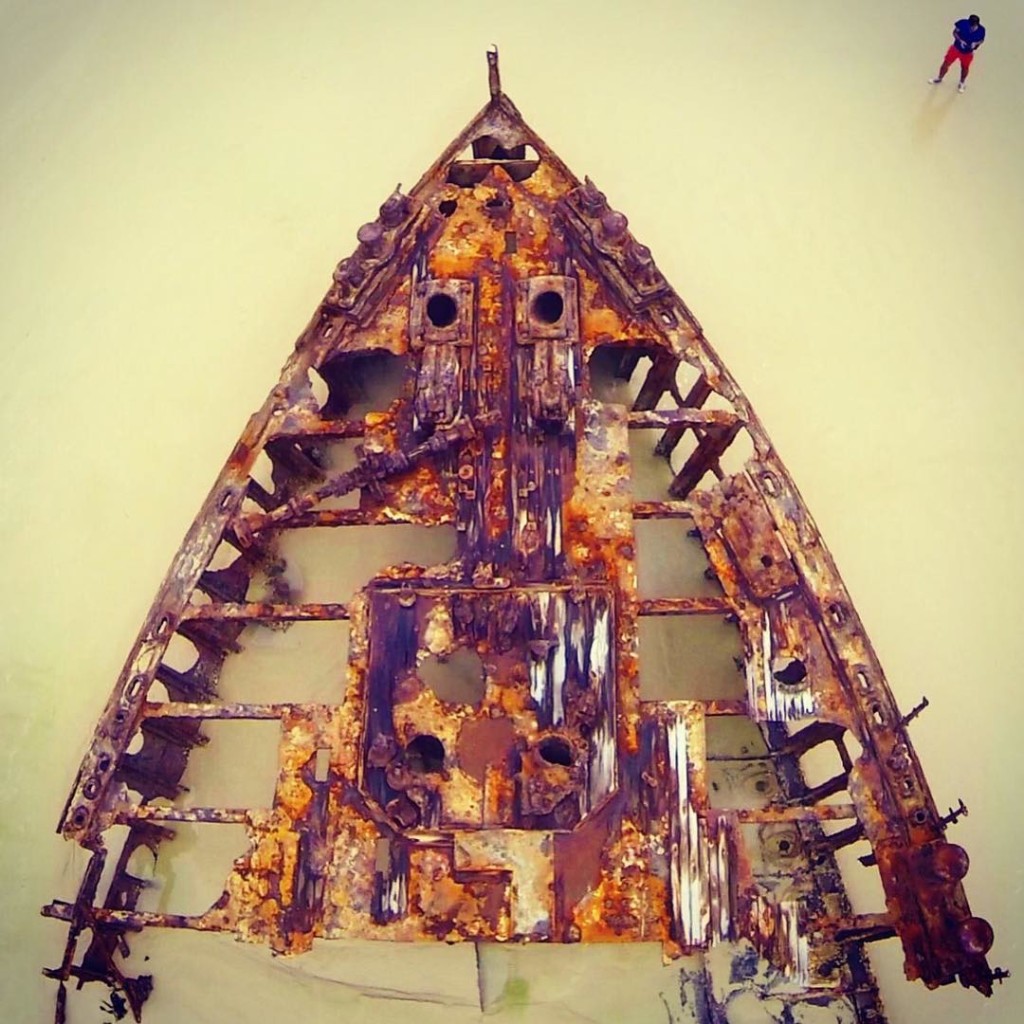 aerial images of shipwrecks