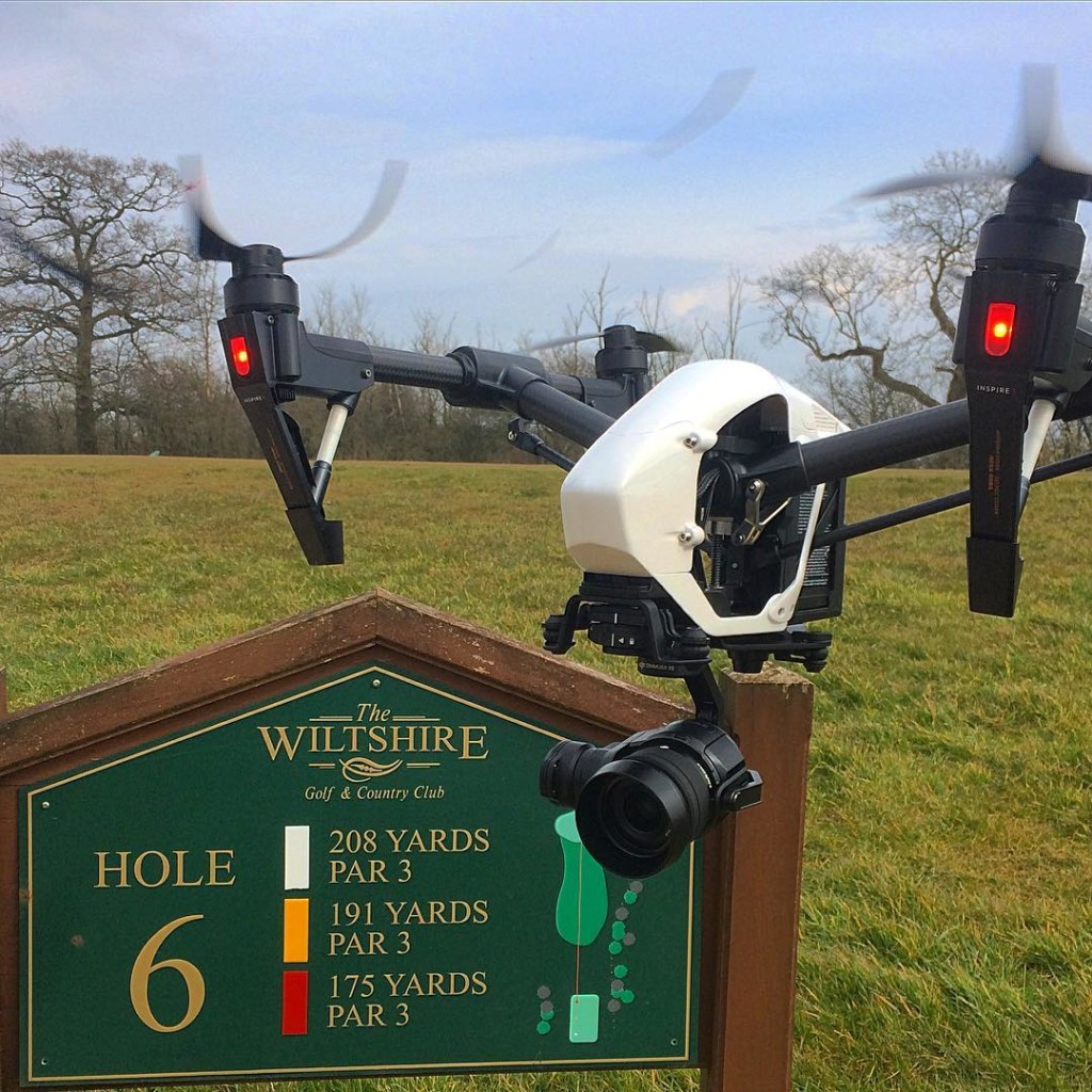 drone images of golf courses