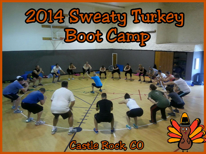 Annual Sweaty Turkey Boot Camp in Castle Rock 2014
