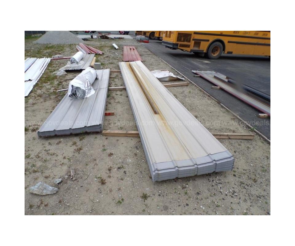 Brand New Light Pewter Grey 26 gauge Corrugated Metal Roofing