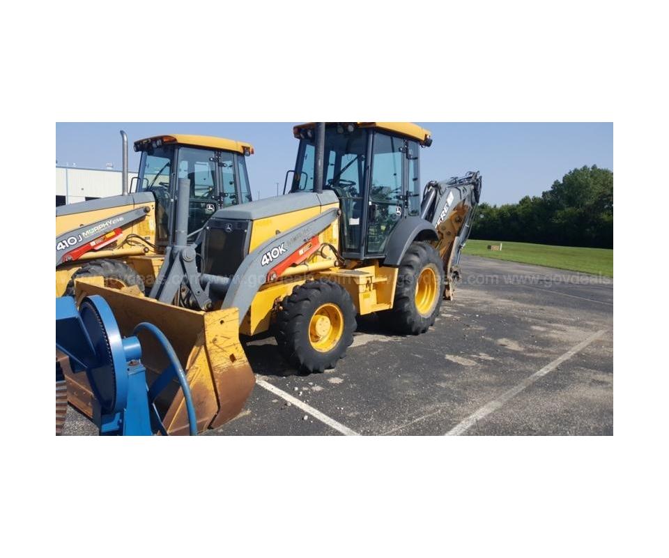 Multiple John Deere Backhoes