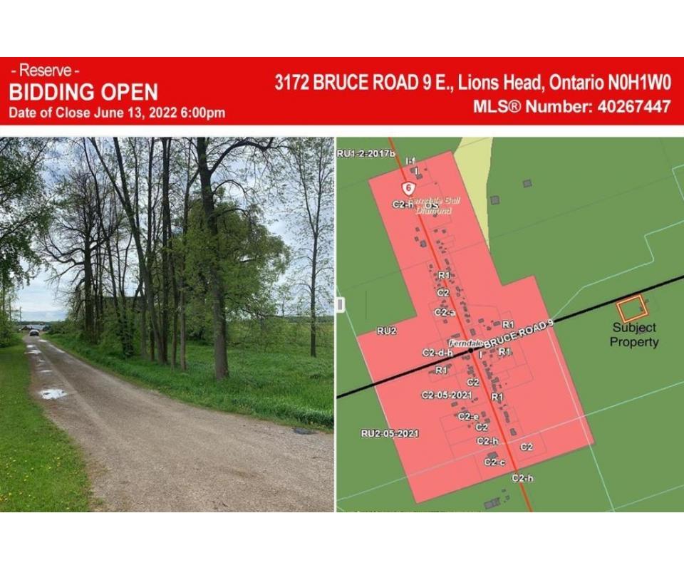 Vacant Land Real Estate, Residential Lions Head, ON N0H 1W0