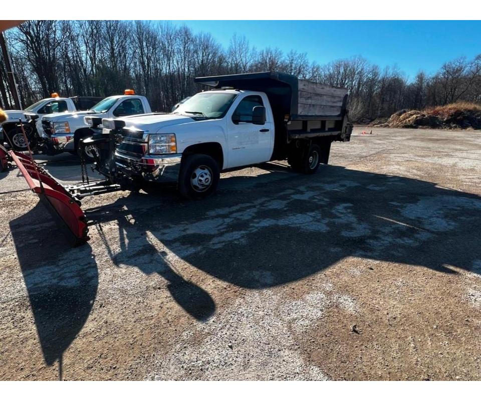 TRUCKS WITH PLOWS AND MOWER! ONLINE ONLY!