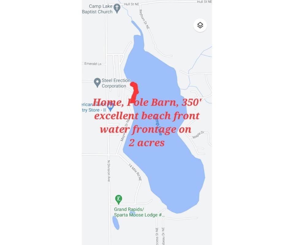 Waterfront Home Camp Lake, Sparta, MI