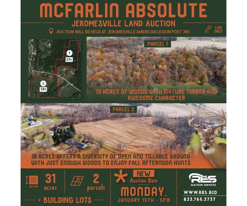 McFarlin Absolute Jeromesville Land Auction