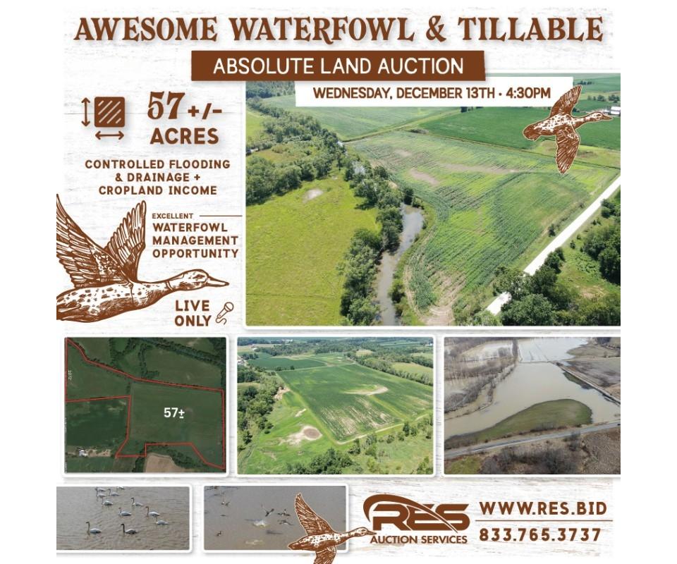 Jeromesville Absolute Waterfowl Hunting Property Auction