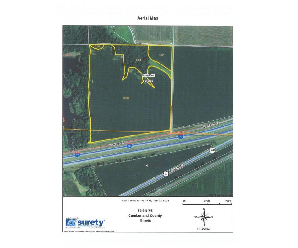 150 Acre Cumberland & Effingham County Farmland Auction