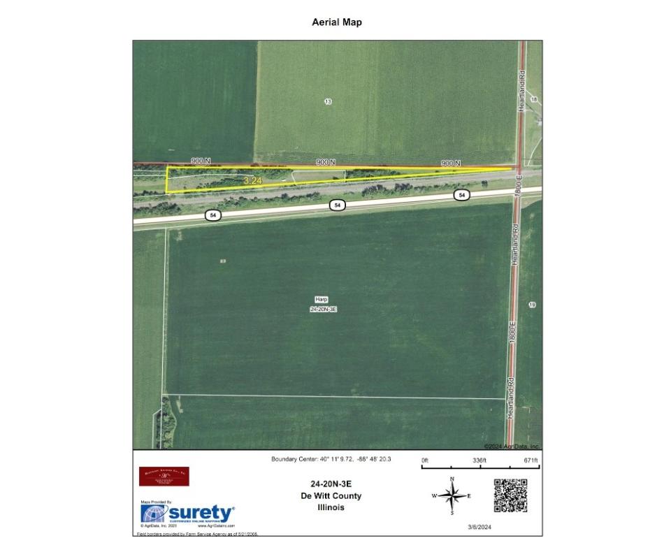 Floyd "ED Davenport DeWitt Co. Public Land Auction