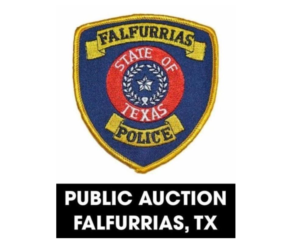 Falfurrias Police Department online auction 8/30/2022