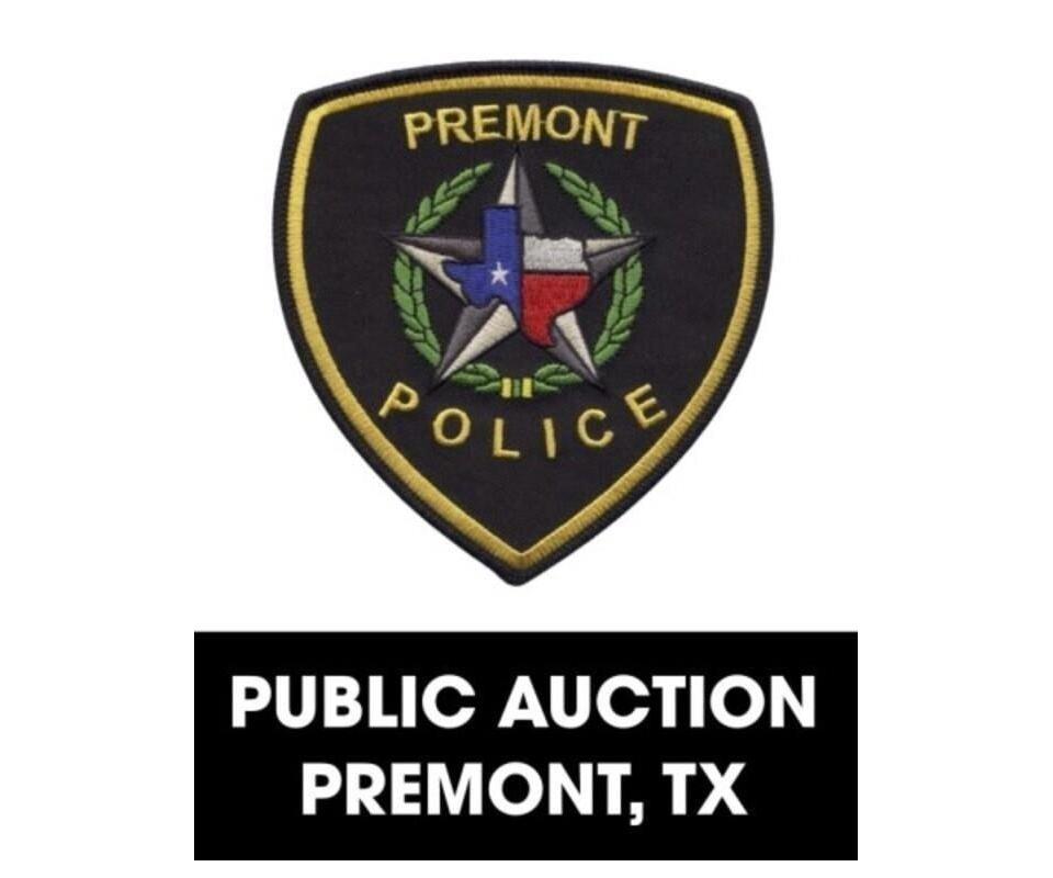 Premont Police Department online auction 4/30/2024