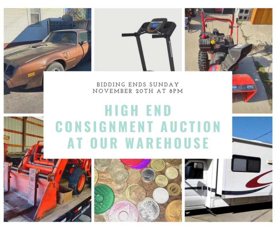 High End Consignment Auction at our Warehouse