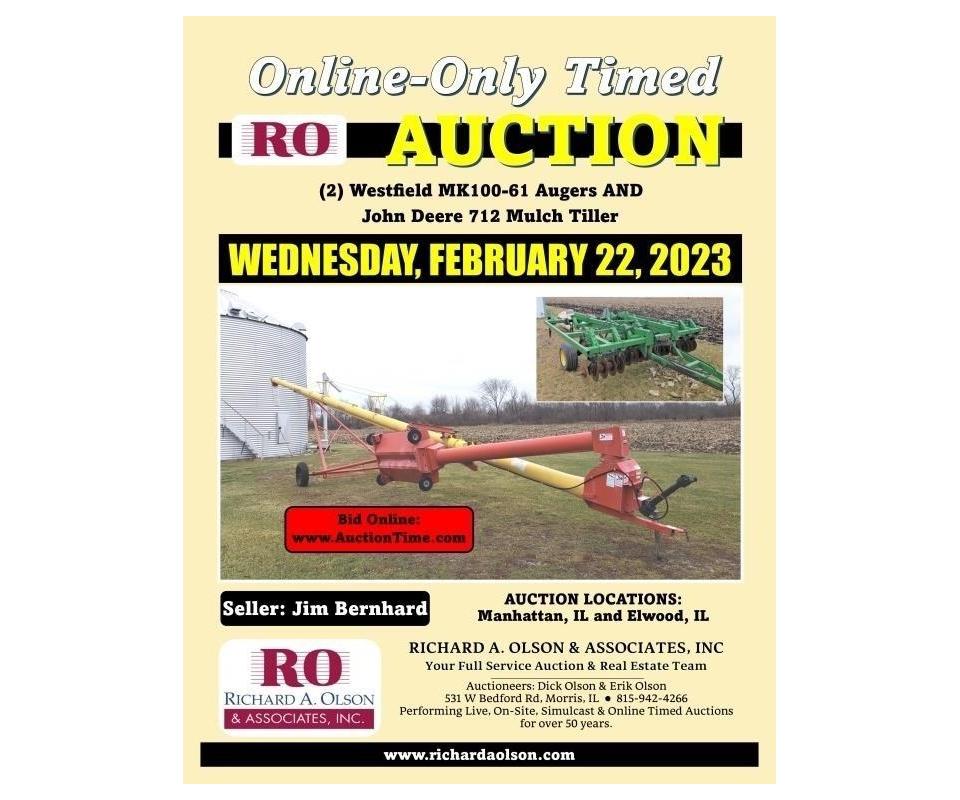 Westfield MK10061 Augers & JD 712 Mulch Tiller