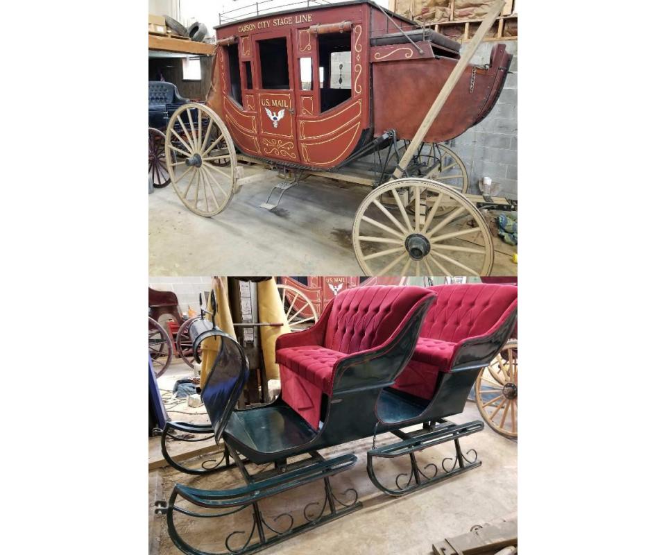 Stagecoach Buggies Wagons Sleigh