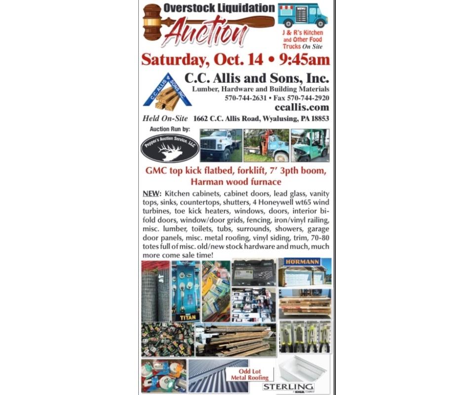 ON SITE CC Allis Overstock liquidation auction