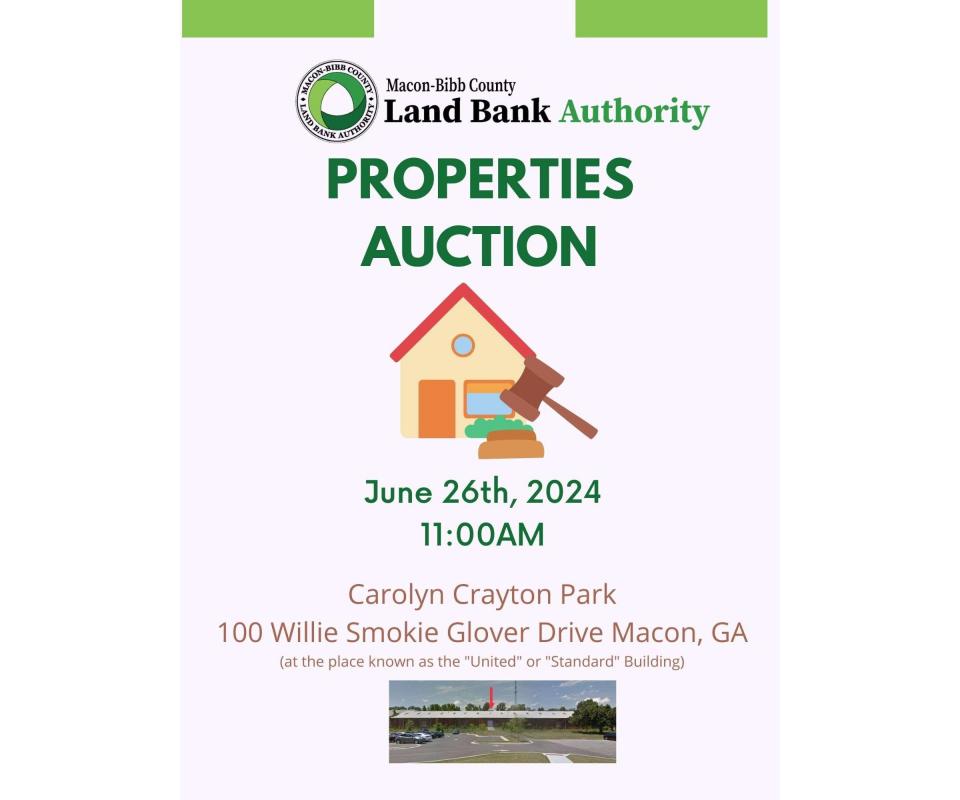 June MaconBibb County Land Bank Authority Auction
