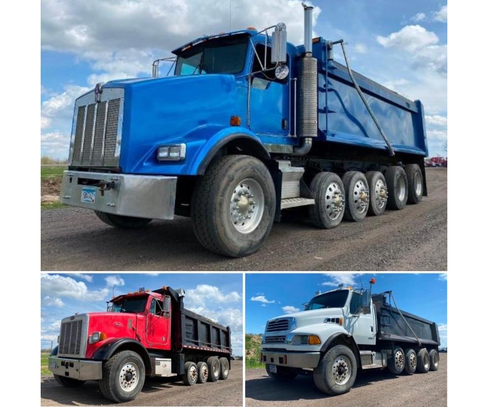 2004 Kenworth T800 Quint Axle, 2002 Peterbilt 357 Quad Axle & 2004