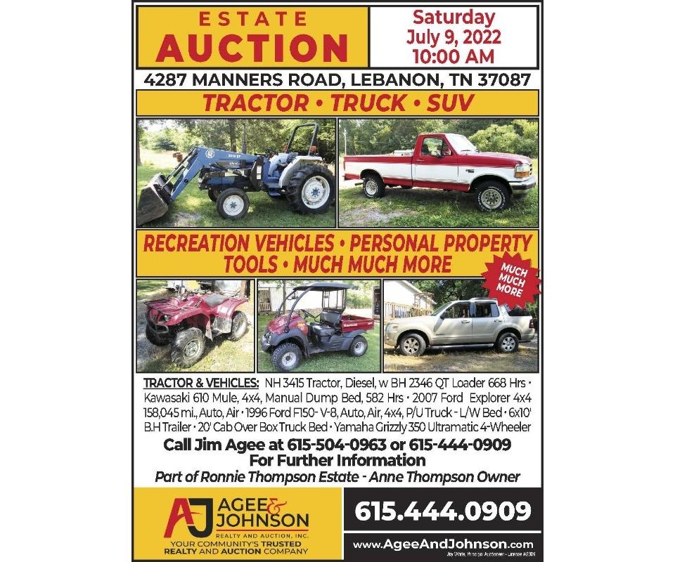 Tractor Truck Equipment Estate Auction