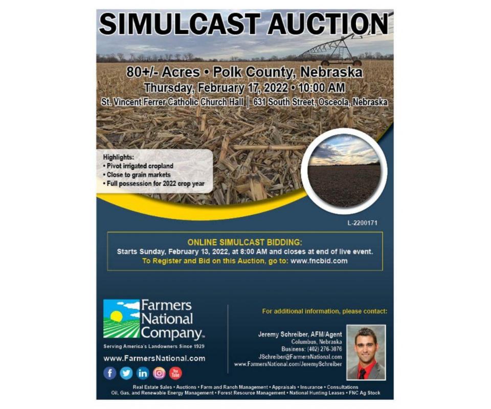 80+/ Acres Polk County Nebraska