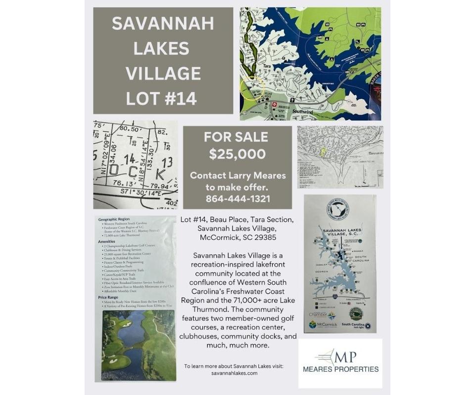 Savannah Lakes Village Property For Sale