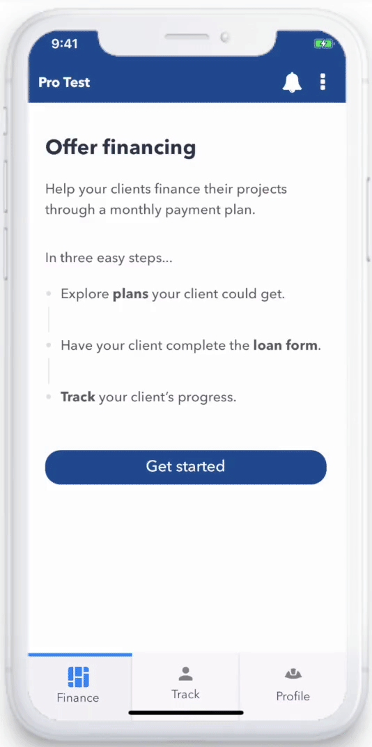 pre-qualify customers complete a short