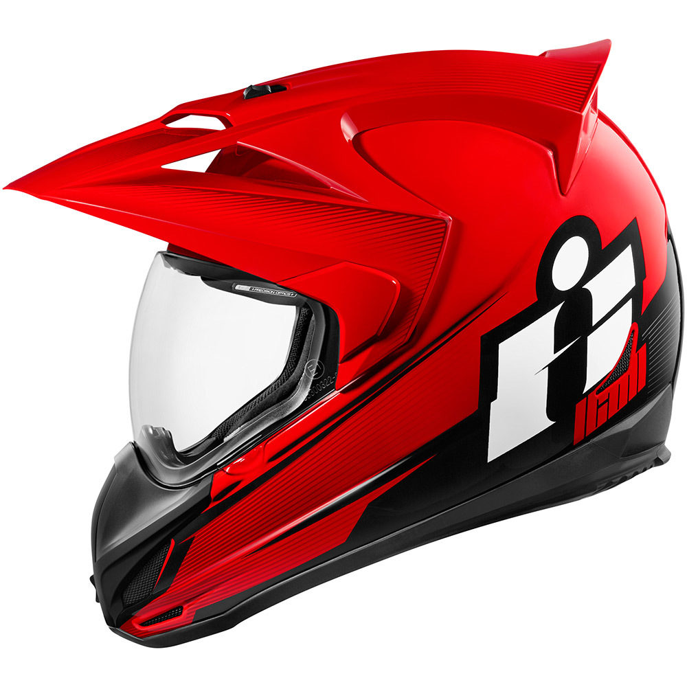 Double Stack Red Helmets Icon Motosports Ride Among Us