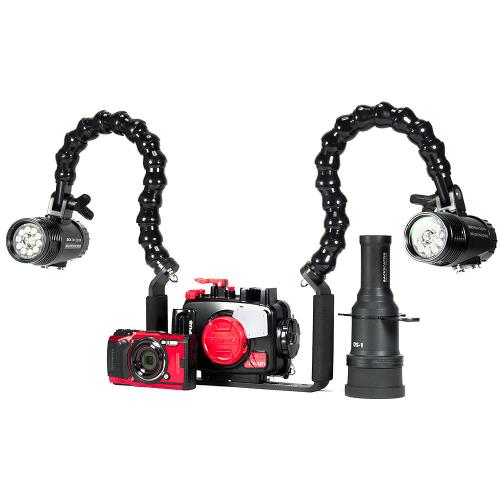 Olympus TG-6, Dual Macro Wide 4300, & Snoot Underwater Video Package