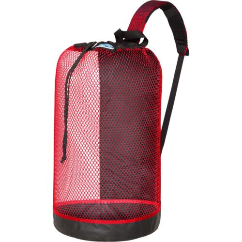 red mesh backpack