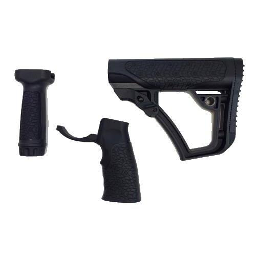 DANIEL DEFENSE STOCK/GRIP/FOREGRIP COMBO BLK