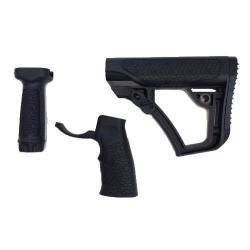 DANIEL DEFENSE STOCK/GRIP/FOREGRIP COMBO BLK