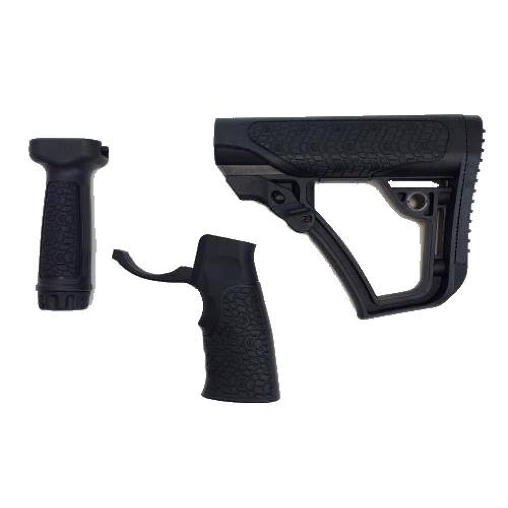 DANIEL DEFENSE STOCK/GRIP/FOREGRIP COMBO BLK
