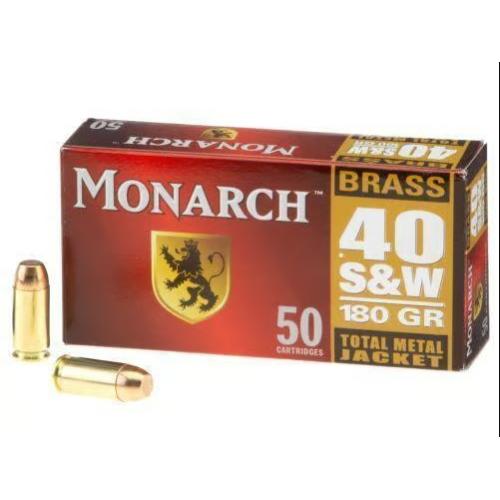 MONARCH 40 S&W 180gr. TMJ Box of 50 rnds