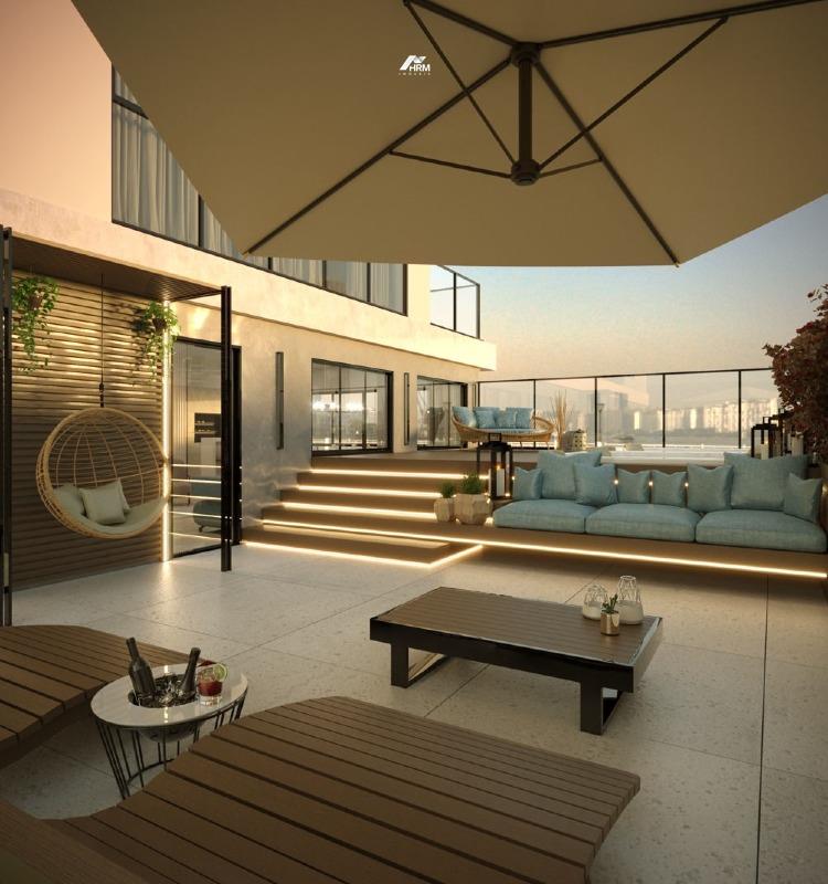 Apartamento de alto padrão com varanda gourmet, spa, piscinas e energia solar no condomínio