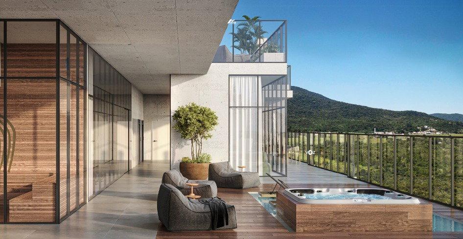 Apartamento com Sacada e Churrasqueira em Empreendimento Completo