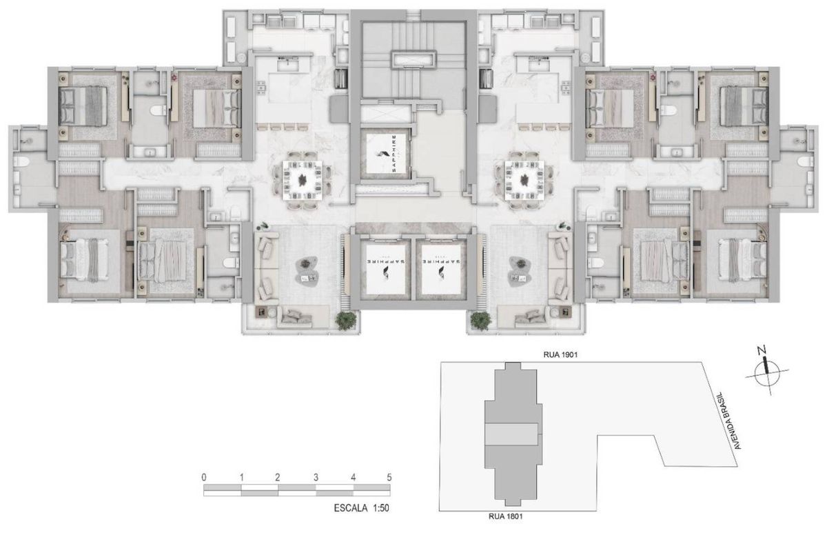 Apartamento a venda de 04 dormitórios em balneário camboriú-sc para | Centro, Balneário Camboriú, Santa Catarina