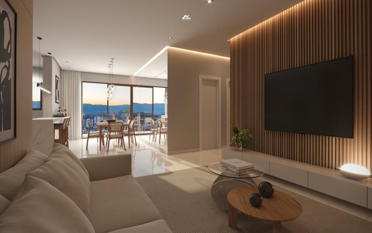 Apartamento com 2 suítes, varanda, piscina e lazer completo a 700m do mar