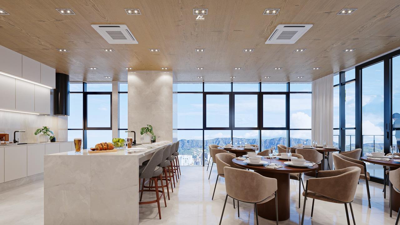 Apartamento com 3 Dormitórios e 3 Suítes, Alto Padrão a 120m da Praia com Lazer Completo e Vista Privilegiada