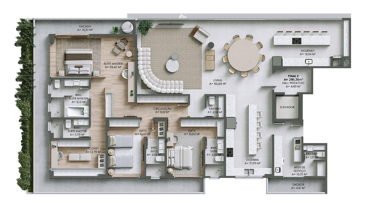Apartamento de Alto Padrão com Varanda Gourmet, Lazer Completo e Sustentabilidade no Litoral