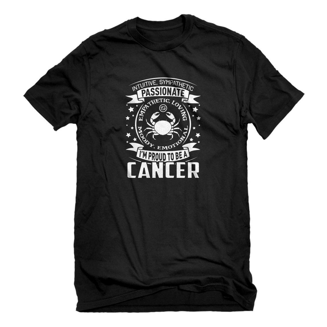 ★SCULPTOR★ Zodiac Sign Tee Black SC24S203BK Pisces Constellation T-Shirt – Black Oversized Zodiac Tee