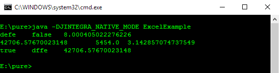 Accessing Excel from Java: Display output