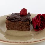 Dark Chocolate Raspberry Rose Brownies (Dairy & Gluten-Free)