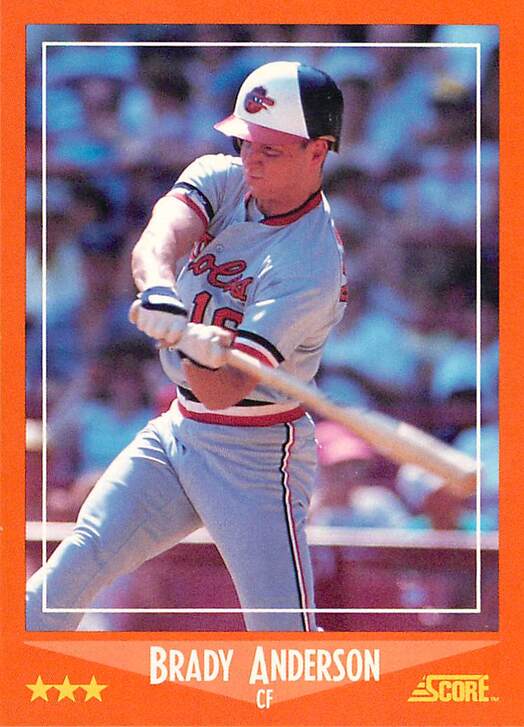 Brady Anderson 70T 1988 Score Rookie Traded XRC EXtended Rookie Card 
