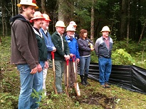 Groundbreaking for the new PNW Research Station's Juneau Forestry Sciences Laboratory